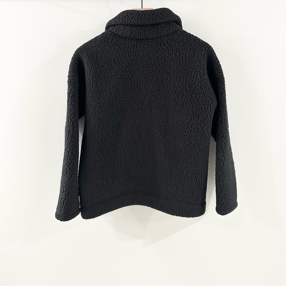 J. Crew 1/4 Zip Polartec Sherpa Pullover Black Size XS - Picture 9 of 9
